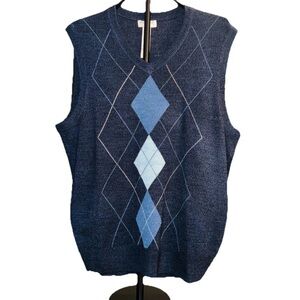 Dockers Men’s Argyle Sweater Vest Size M